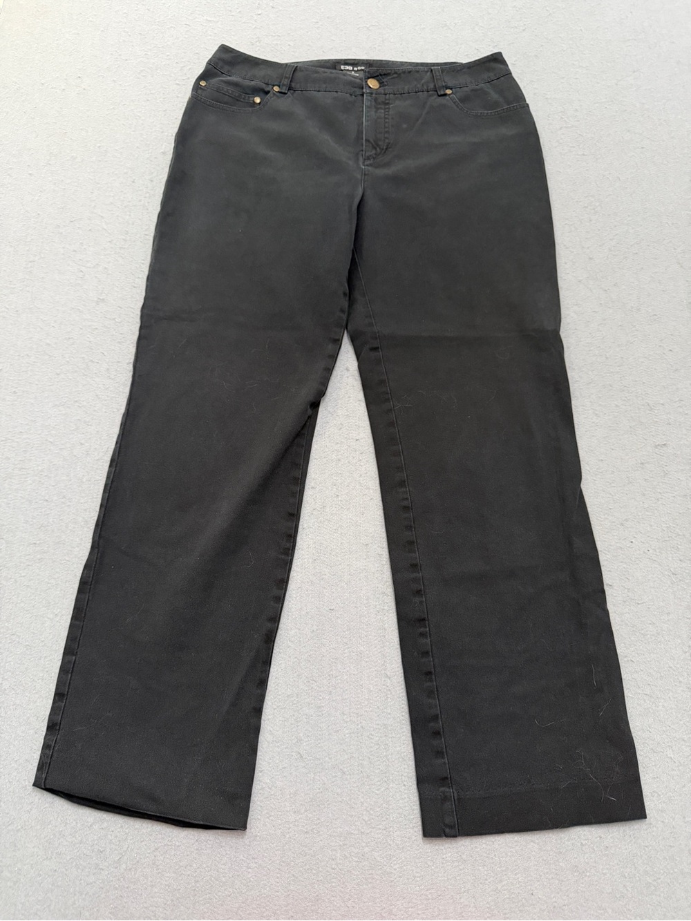 Women’s E39 by Eric Black Stretch Pants Size 12 Bootcut Career Casual